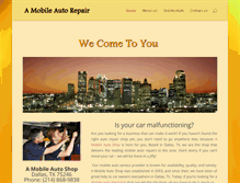 Tablet Screenshot of amobileautorepairtx.com